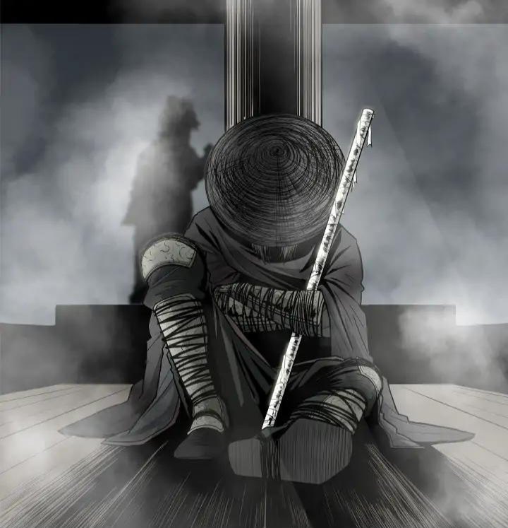 THESWORDSDEVIL's tweet photo. The Samurai was sitting by nearby, holding his beloved sword close to him https://t.co/t2mNInBuuE