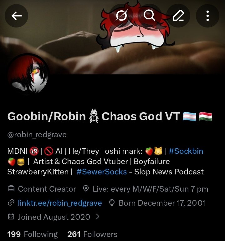 Goobin/Robin 𓆣 Chaos God VT 🏳️‍⚧️ 🇭🇺 tweet media