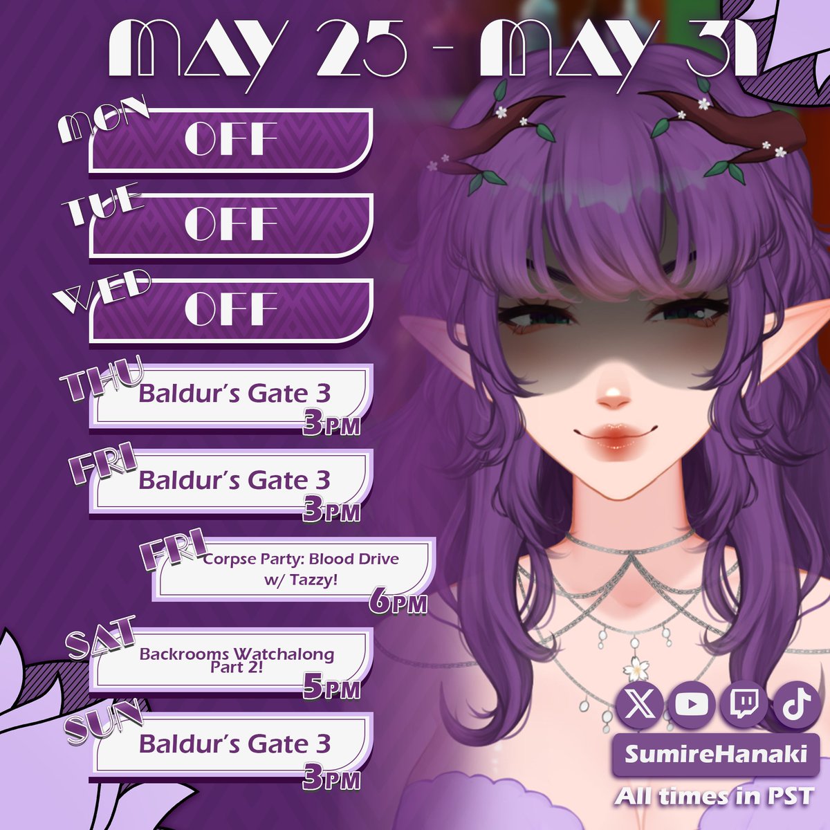 💜🌿Sumire Hanaki 🌿💜Club Hana Boss🌿💜 Vtuber tweet media
