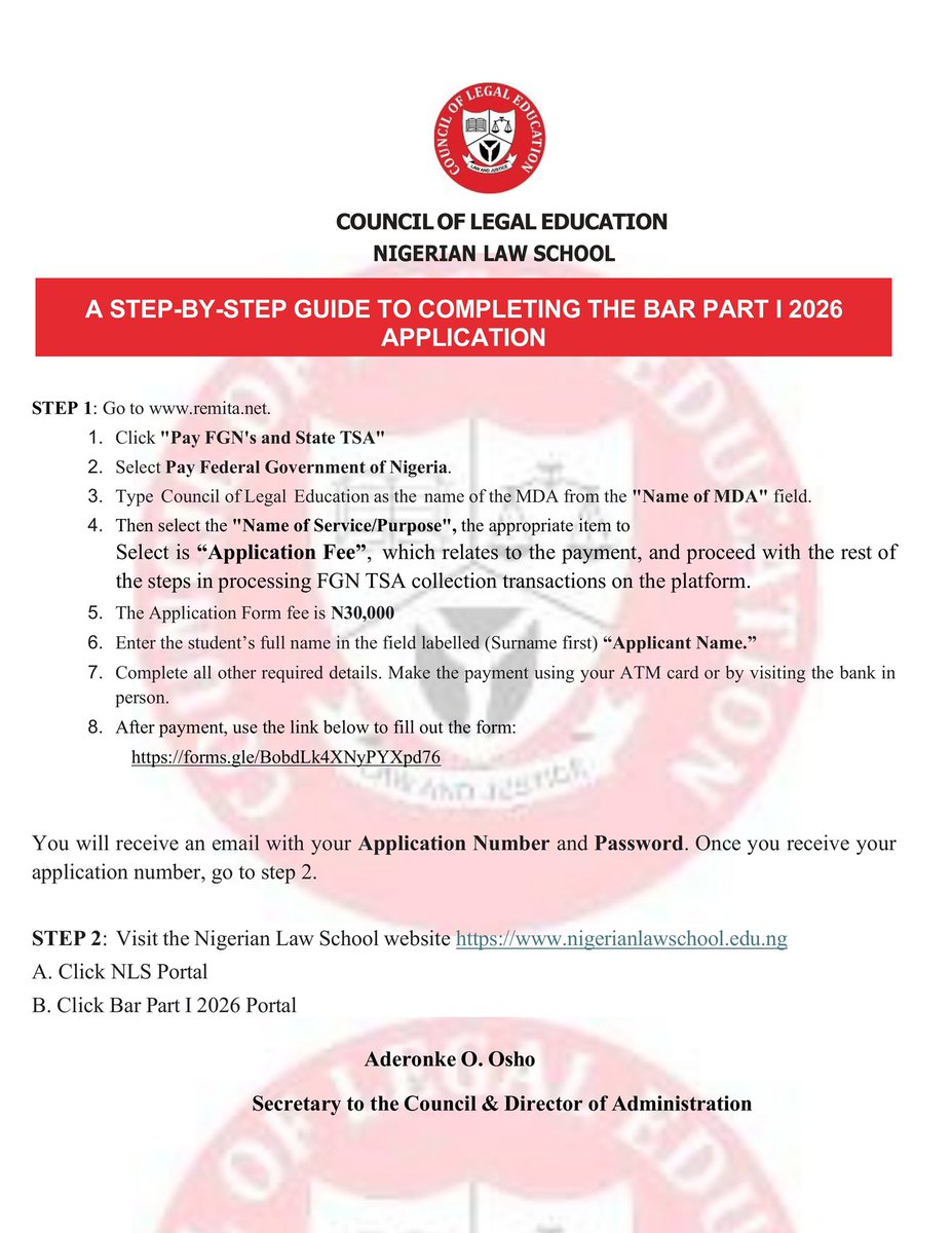 CLE_NLS's tweet photo. Attention to All Bar Part I Applicants https://t.co/6wl0CSp7Gc