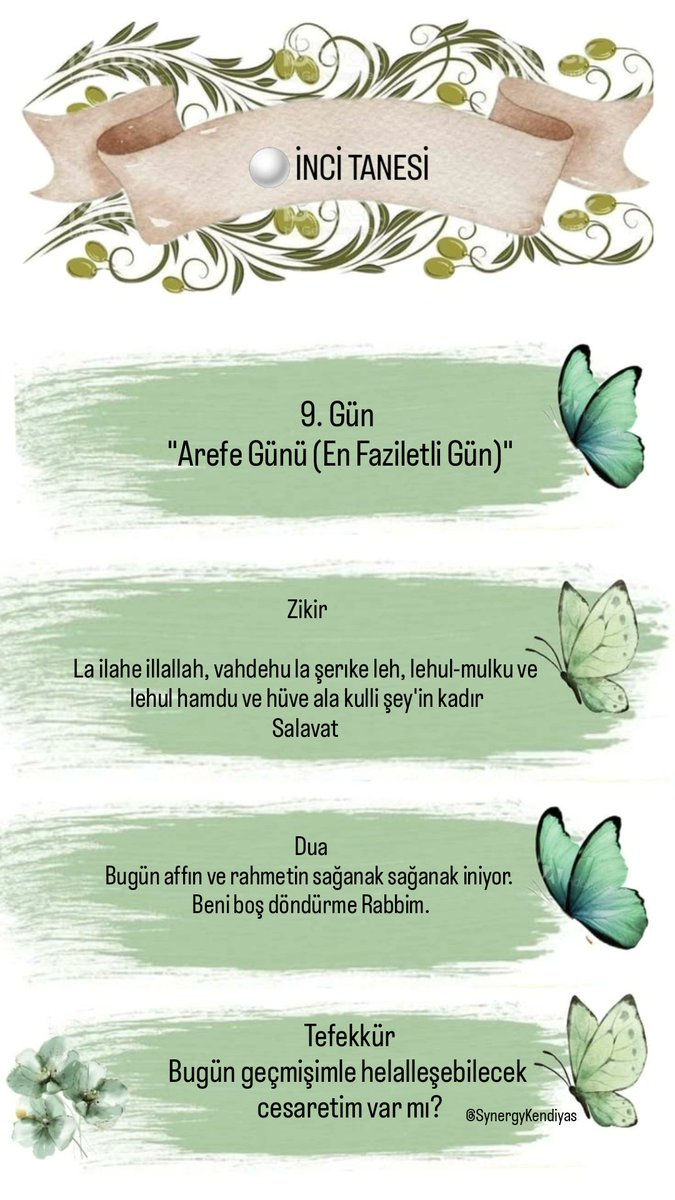 34_rehnuma's tweet photo. ⚪️ İNCİ TANESİ 

9. Gün - "Arefe Günü (En Faziletli Gün)" 

#incitanesi #zilhicce #arefe https://t.co/y3Y93jVTKC