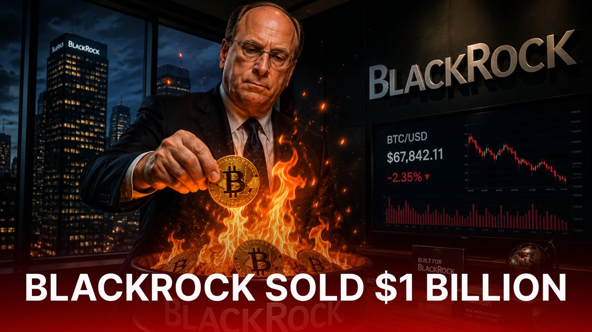 cryptonick222's tweet photo. BlackRock sold $1 BILLION, yeah… with a big B.

All that $BTC, sold every single day last week.
And Bitcoin didn’t collapse 🤷‍♂️

So the real question is. If BlackRock is selling… who’s buying?

Because when an institution that large distributes $BTC daily, someone else has to absorb that liquidity.

Share your thoughts 👇