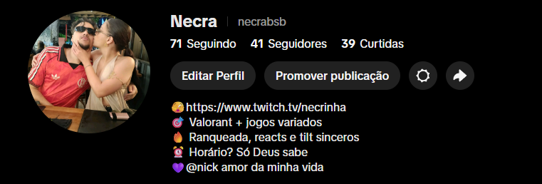 Necraftb's tweet photo. Salve amigos e amigas do twitter rsrsrs
Comecei a postar uns conteúdo nas redes vizinhas.
Quem puder passar lá e dar aquela moral vai deixar o mano necra feliz demais!!!!!
TikTok: https://t.co/dPSlb9Cviz
Instagram: https://t.co/29fnMKgI47
quem puder da rt tbm ta ligado❤️❤️❤️❤️❤️ https://t.co/8VRIqWWCld