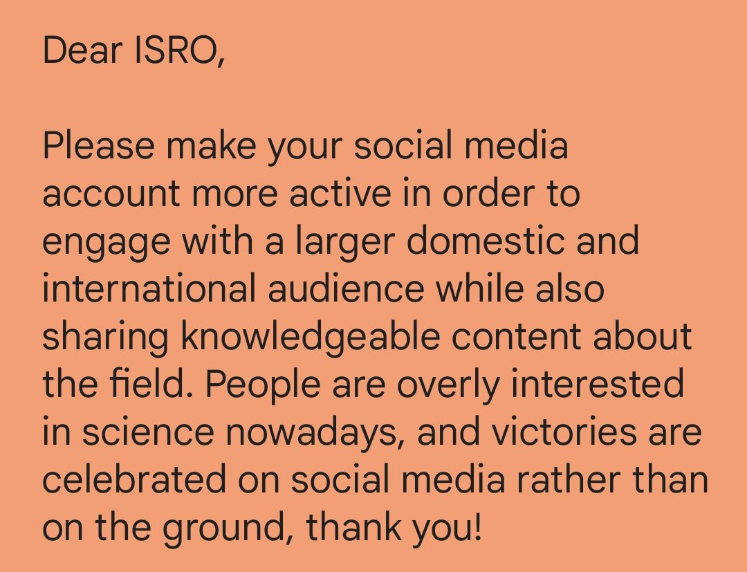 BeingNaruto's tweet photo. Retweet if you think the same and want regular science content from ISRO (@isro) on social media platforms! 

@IndiaDST https://t.co/QtuMHU9YPm