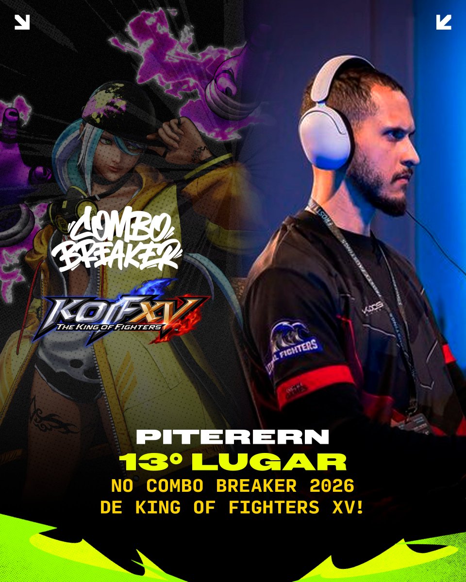 VersusOne_'s tweet photo. 🇧🇷 O BRASIL AMASSOU NA GRINGA!

MK1: Dobradinha espetacular no Top 3 com @Lavender_rain_0 em 2º🥈 e @KillerXinok  em 3º🥉! 

KOF XV: Campanhas absurdas com @eehkang  garantindo o 5º lugar e @PiteRern na sólida 13ª colocação!

Vocês são gigantes!💚 https://t.co/mWFQrUWMko