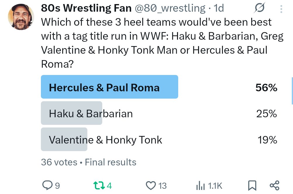 80s Wrestling Fan tweet media