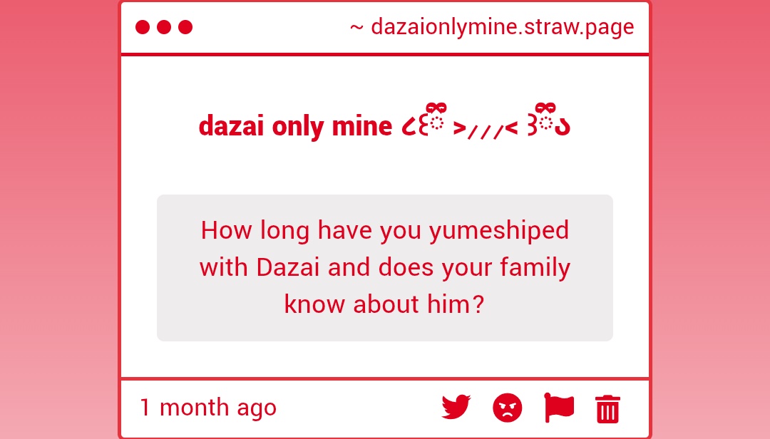 Riri 𝝑𓏲 dazai's only one tweet media