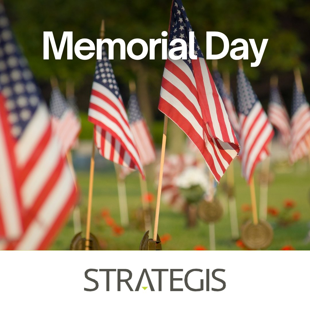 StrategisAdv's tweet photo. On this Memorial Day, we pause to honor and remember the heroes who gave everything so we could live freely. 🇺🇸

The Strategis team is grateful for their sacrifice and for the communities, institutions, and people we get to serve every day as a result. https://t.co/FlIKi9qxdw