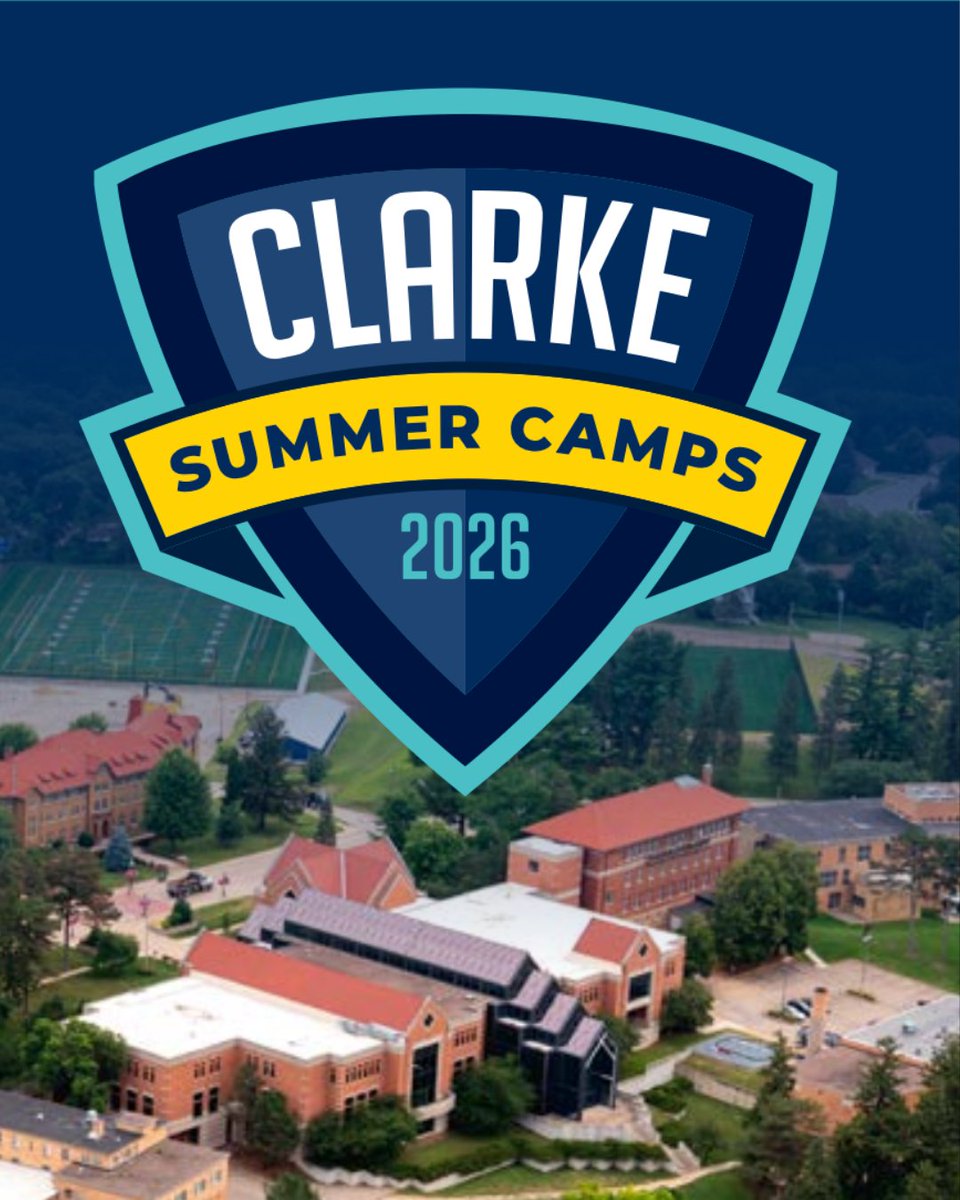 ClarkeU's tweet photo. Explore 2026 summer camps for a variety of ages and interests—led by faculty, alumni, and local professionals.

Spots are limited, register now: https://t.co/GskUs89iiU https://t.co/WTZ3wjE2TO