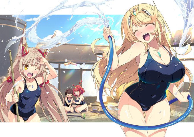 みんなで温泉掃除