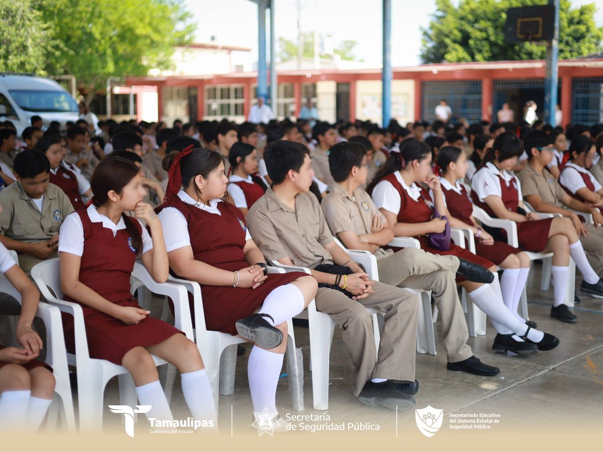 SesespT's tweet photo. En Río Bravo se llevó a cabo la Jornada de Prevención de las Violencias por La Paz en la Secundaria General No. 2 “José Vizcaíno Pérez”, promoviendo entre las y los estudiantes la sana convivencia, el respeto y la construcción de entornos escolares seguros y en favor de la paz. https://t.co/8CrQ2HDepI