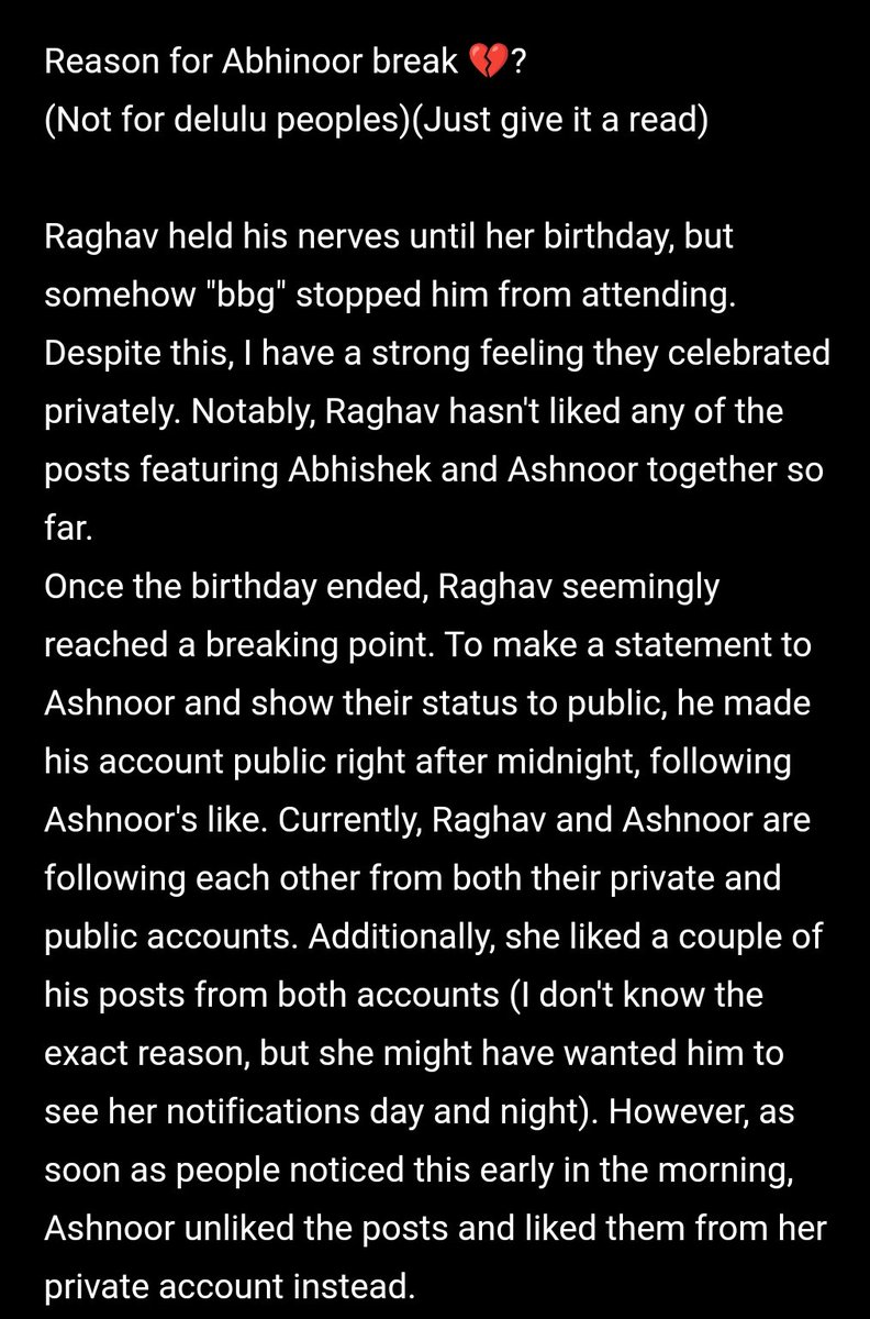 unknownidiotzz0's tweet photo. Take a read ✝️ (Agree to disagree)
Strictly not for delulu people
You can just give a read ✝️

Best of luck to #Ragnoor 
it's 3 years now♾️
 
#Abhinoor #Ashnoorkaur #Abhishekbajaj #RaghavSharma https://t.co/8PRdk61TFS