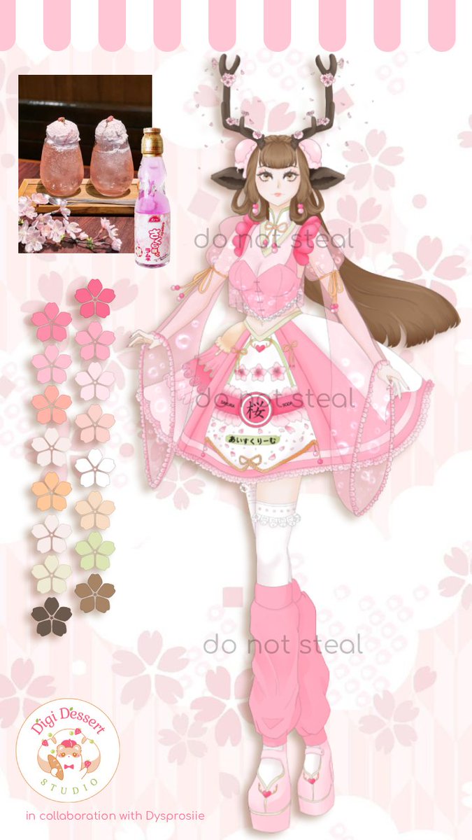 digidessert's tweet photo. @DysprosiieVArt Sakura Soda Deer 🌸🦌
- please bid here! - https://t.co/Rf4MxiWiQc