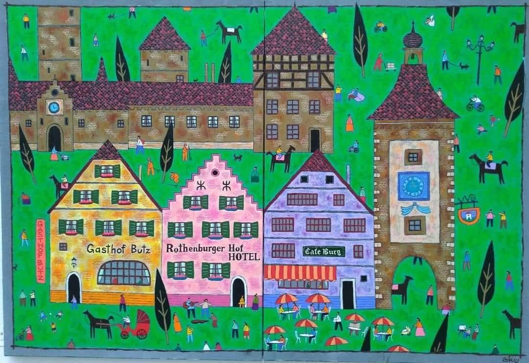 とても大きい迫力ある作品です。 60号の大作です。 過去展示作品