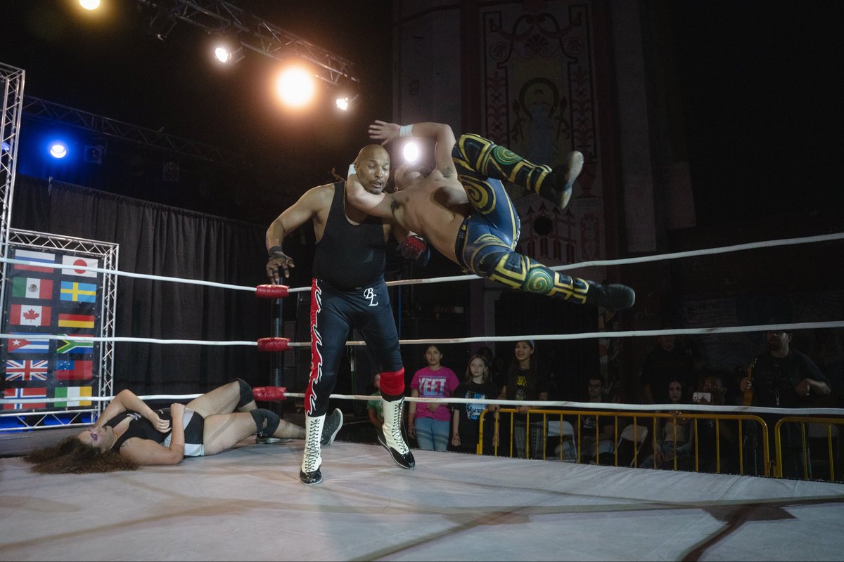 PPWPetaluma's tweet photo. In a historic main event on 5/15 Eliza Hammer cashed in her 2025 Kyle Cup trophy to win a triple threat match against @MidasAllhail and @BoyceLeGrande becoming the first woman to hold the @PPWPetaluma World Championship

🎟️ Get your tickets today for our next show 7/17! https://t.co/YhNc9PSbep