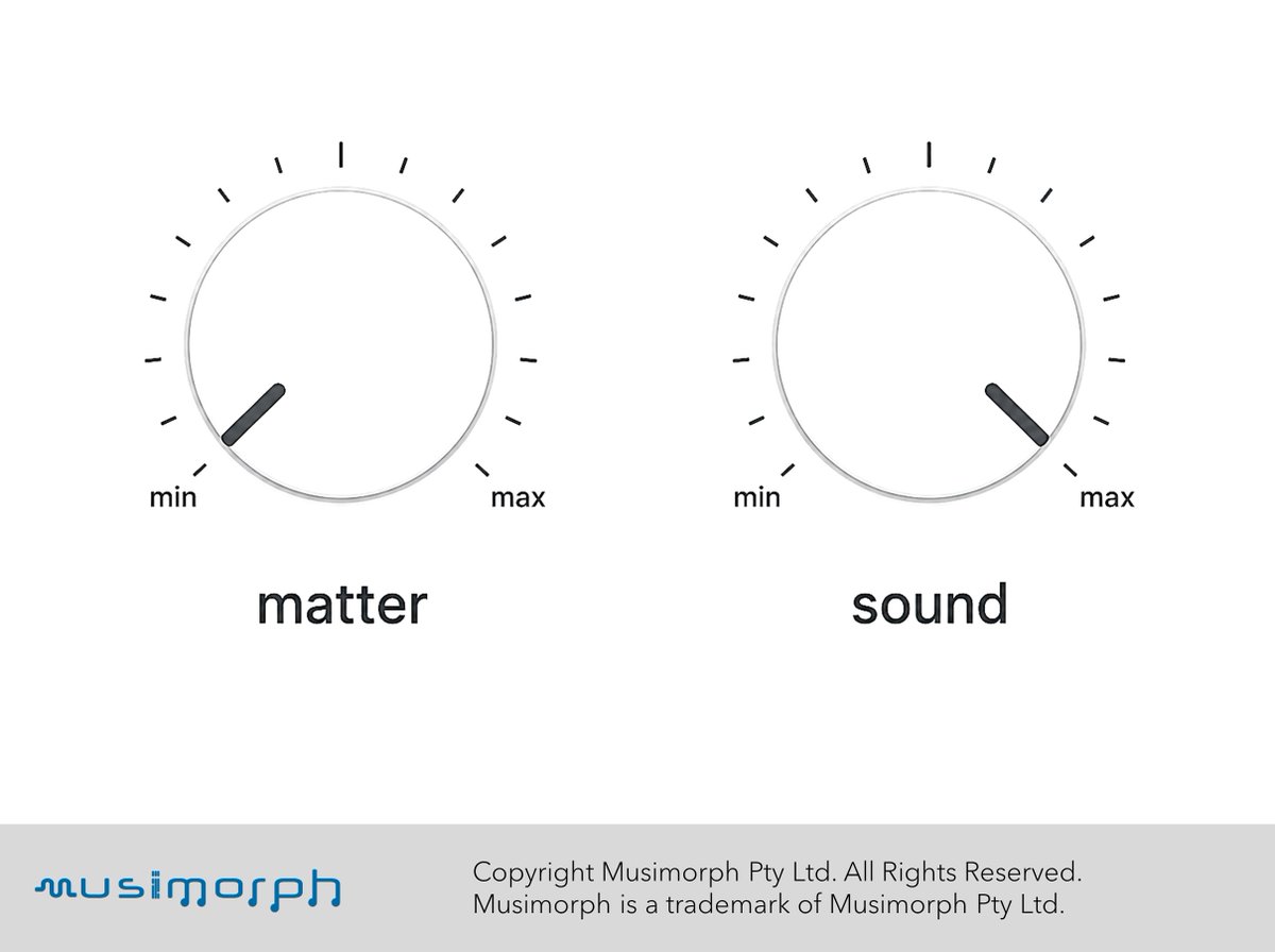 musimorph's tweet photo. Turn matter to min & sound waves to max #matter #soundwaves #acoustic #physicalize #min #max #musimorph https://t.co/yVDExFkbFy