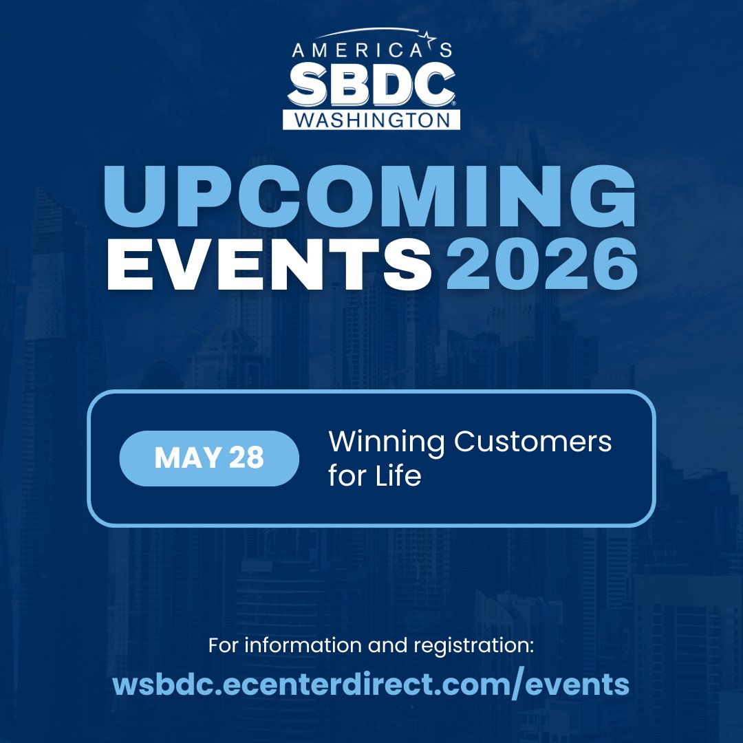 wsbdc's tweet photo. New week, new opportunities to learn and grow! Check out this week’s Washington SBDC trainings—built to help you start, grow, and succeed → https://t.co/ep8I9dIWWp

#Entrepreneur #SmallBiz #Washington #SBDC https://t.co/cVqP09xLB4