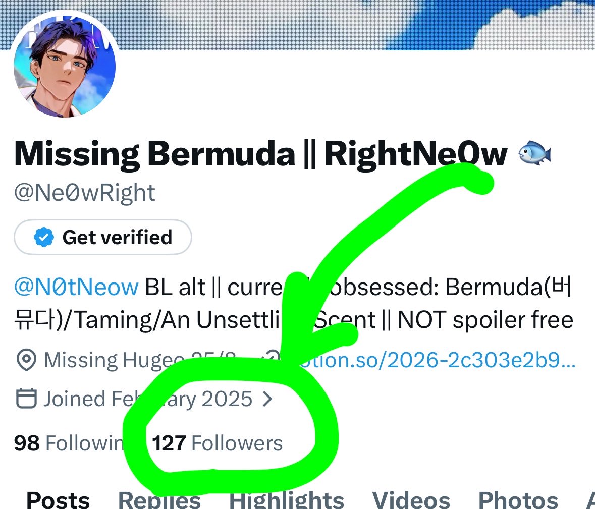 Missing Bermuda || RightNe0w 🐟 tweet media