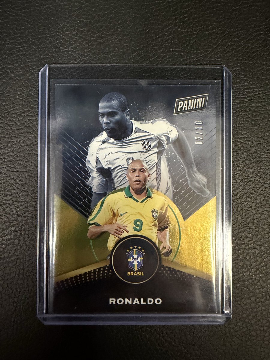 Check out 2026 RONALDO PANINI PLAYER OF THE DAY SOCCER Gold PARALLEL /10  BRASIL RARE https://t.co/Fu908Zjl35 #eBay via @eBay #TBBCrew #TBBReposts  #CardsForSale #Panini #PlayerOfTheDay #Gold #FIFAWorldCup #FIFA #WorldCup