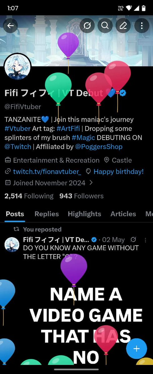 Fifi フィフィ | VT Debut 💙 tweet media