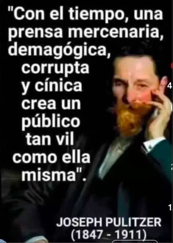 emeritoJmc's tweet photo. @JulianMaciasT La sección mediática de la  'Cosa Nostra' española, sicarios que viven del dinero nuestro que les "paga" la org. Ppera a cambio de intentar alienar a los ciudadanos justificando y/o tapando sus crímenes y difamando sobre la izq. y el Gob.
Ya lo dijo Pulitzer... y a eso van. https://t.co/dWudGzkuRS
