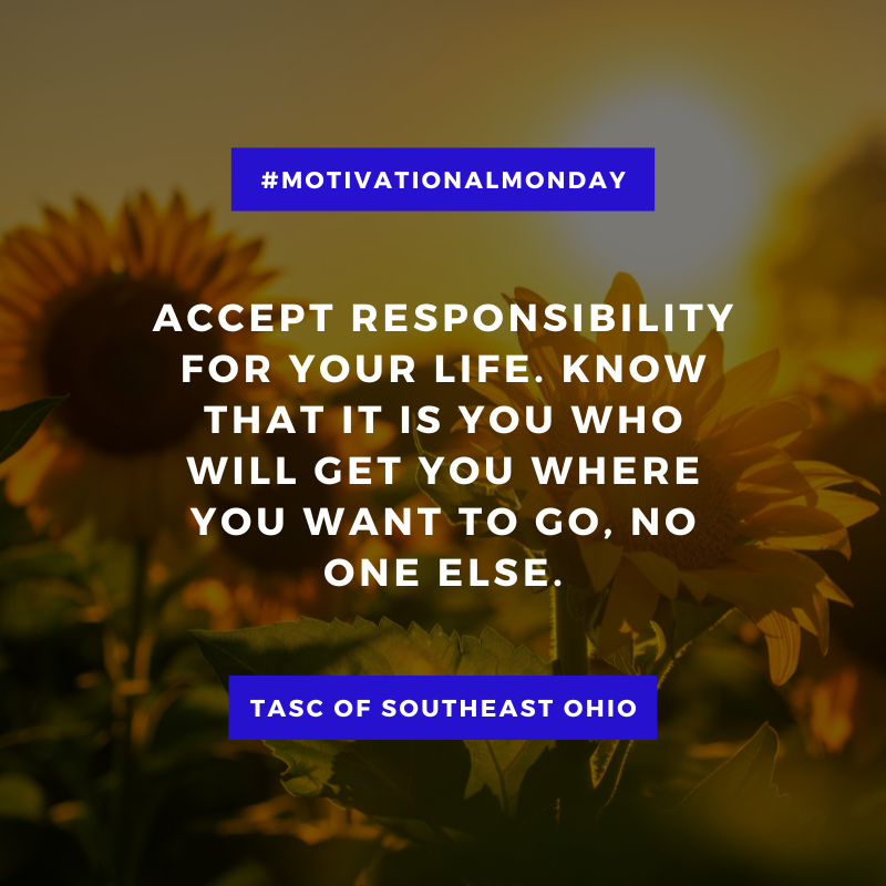 TASCofSEO's tweet photo. #MotivationalMonday Accept responsibility for your life. Know that it is you who will get you where you want to go, no one else. https://t.co/ELRJcSzK8A
