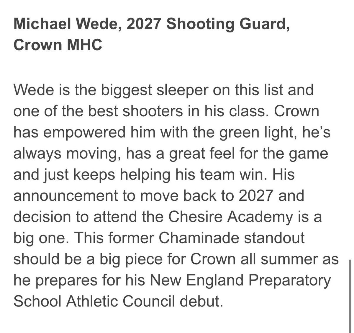 michael_wede's tweet photo. Thank you @_BrianReichert for the kind words and @madehoops 
@CrownBBALL https://t.co/phfgmB65lf