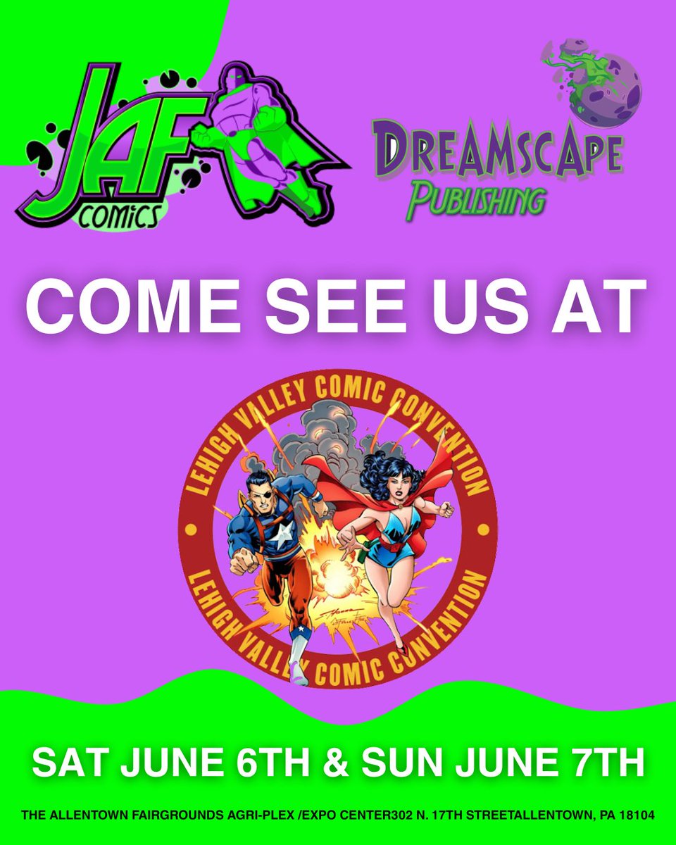 JAFComics's tweet photo. 🚨 JAF Comics & Dreamscape Publishing will be at LVCC June 6th & 7th 🚨
🔥 Convention stock
📚 Graded comics
📖 $5 trades & manga
Plus the Dreamscape team and full lineup of books.
Swing by our booths and hang with us all weekend long.
#JAFComics #LVCC #DreamscapePublishing https://t.co/YZ70PGCmzu