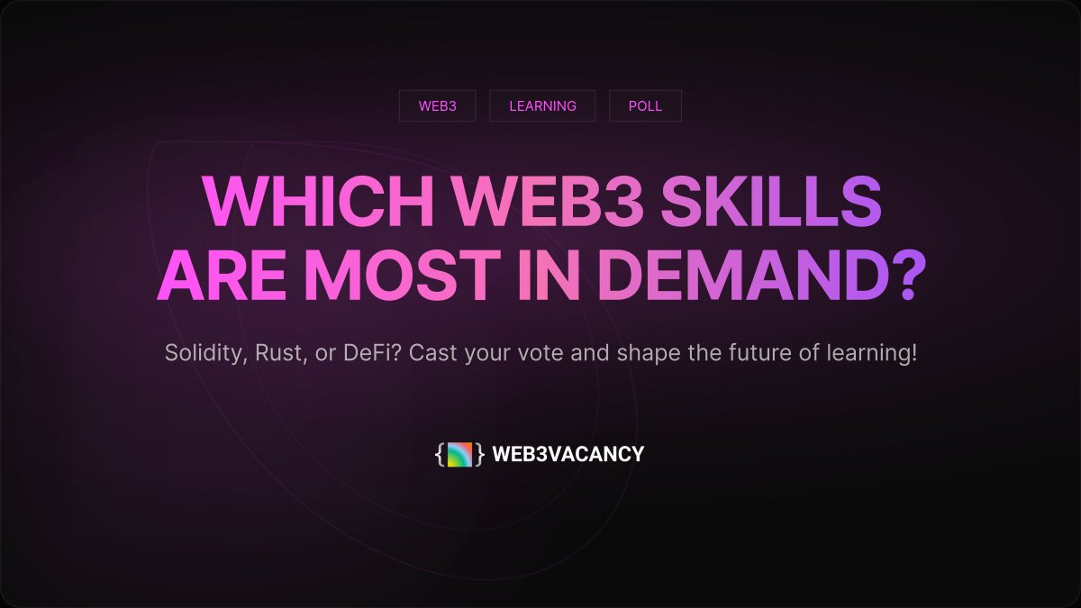 Web3Vacancy tweet media