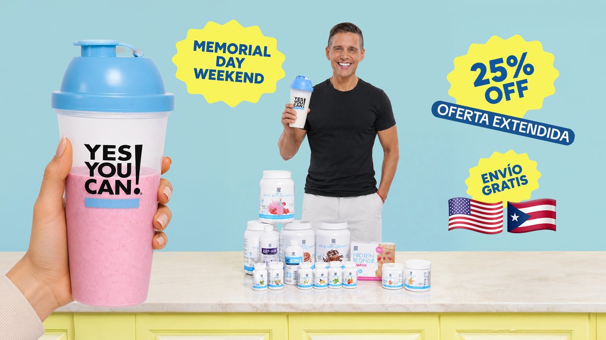 alejandrochaban's tweet photo. 🚨⏰ ÚLTIMAS HORAS ⏰🚨

La oferta de Memorial Weekend en https://t.co/7ksX0qZAQk se EXTENDIÓ hasta la medianoche de HOY lunes 🔥🔥

✨ 25% OFF en TODO el website
🚚 Envío GRATIS en USA 🇺🇸 y Puerto Rico 🇵🇷 en todos tus kits

Corre ya a https://t.co/7ksX0qZAQk 🛒✨ https://t.co/GDHejvxgSR