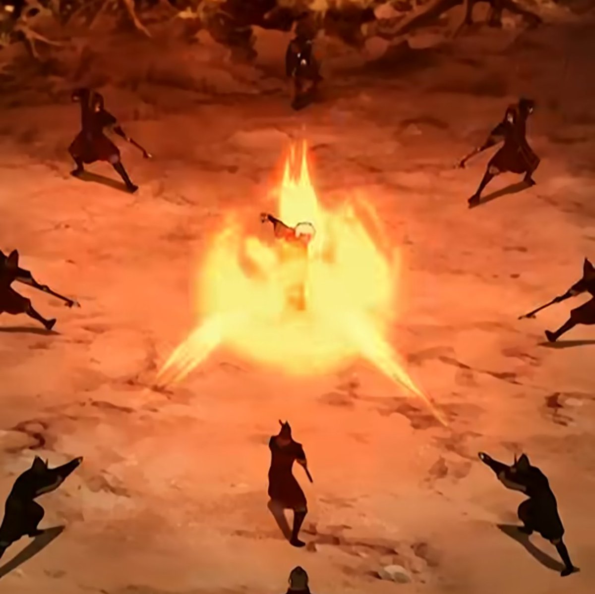 TSgooper's tweet photo. @azulabetter If you look behind Jeong Jeong, the guard standing behind him moves off to the side after the move.
Jeong Jeong likely just shoved the guy out of the way and bricked it through the woods. https://t.co/9LPA5oRzwf