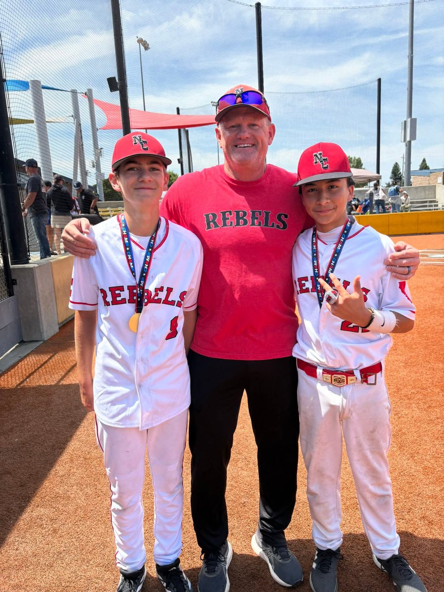 NCRebelsBB's tweet photo. Our 14U Rebels squad earned a big tournament win at the Mather NCS Memorial Day NIT. The boys have been working hard in the lab. Congrats to all the boys &amp; coaches. Proud of you all. Keep up the good work. #NCR #Rebels #Baseball #Family #HomeBuilt #NorCal #Tradition 💪⚾️❤️🖤 https://t.co/0Lx43QsDmX