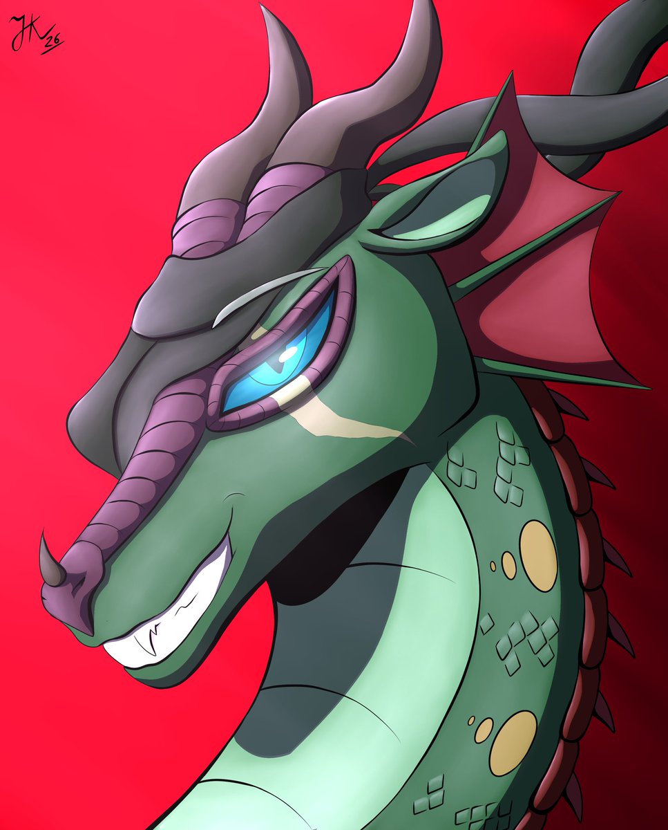 Jack_Kosmat's tweet photo. A new piece of my very own derg, Snake the rainwing.

Look at his innocent face! Definitely not up to anything lol

#wingsoffire #wof #rainwing #furry https://t.co/8OtQ8LnETp