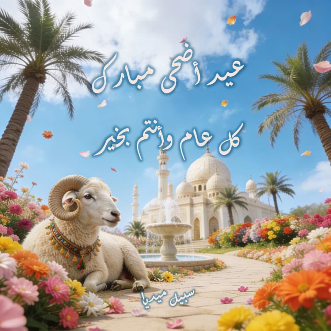 SabeelMedia's tweet photo. فريق عمل صفحة سبيل ميديا يتقدمون بأفضل التهاني لجمهور صفحتنا الكريم وللأمة الإسلامية بحلول عيد الأضحى المبارك. كل عام وأنتم بخير وسلام https://t.co/UZ1XKo0H0d