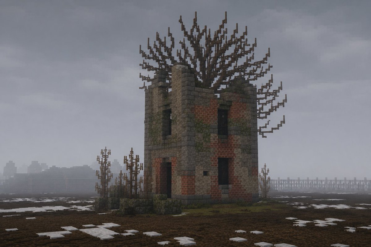 Hart_2_original's tweet photo. The silence here sounds louder than anything else.

#minecraft #Minecraftbuilds #minecraft建築コミュ https://t.co/NEFTRLfqF9