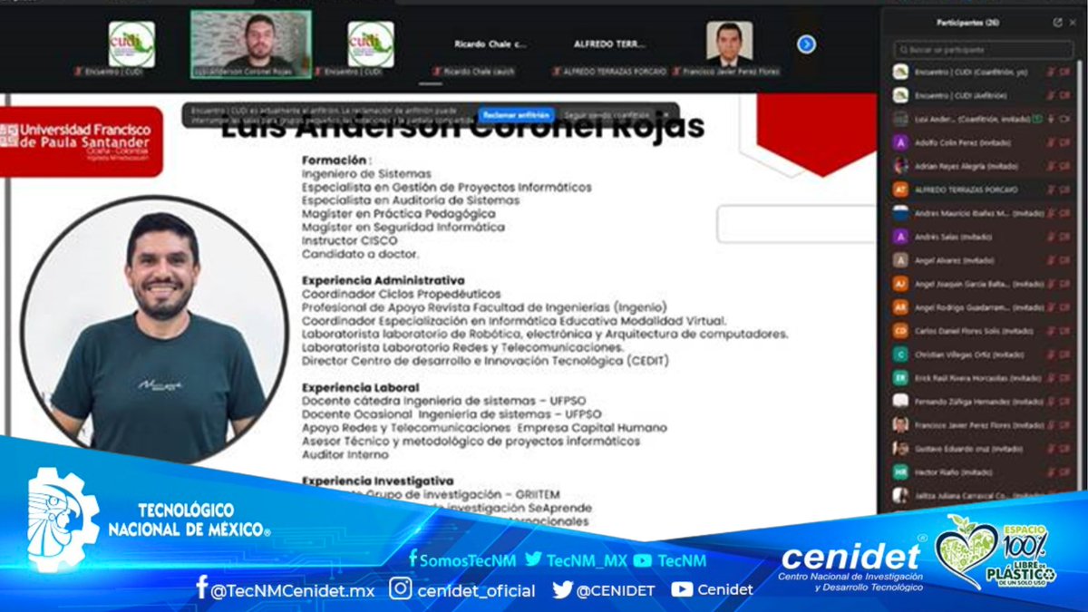 CENIDET's tweet photo. INFORME DEL 6TO. CONGRESO INTERNACIONAL DE TECNOLOGÍA Y CIENCIA APLICADA https://t.co/gY5CAzB0ZE