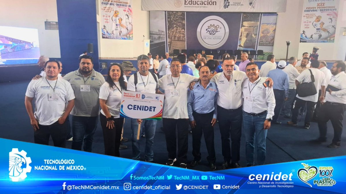 CENIDET's tweet photo. TECNM/CENIDET PRESENTE EN EL XII ENCUENTRO CULTURAL Y DEPORTIVO DE LA SECCION 61 DEL SNTE https://t.co/xP50fjp7y0