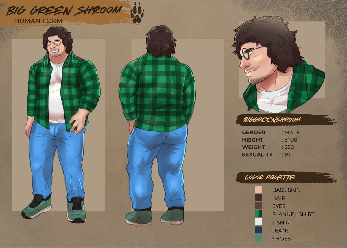 ShroomBig's tweet photo. I missed the May full moon but I gained a character sheet this month! Thanks to @OldWerewolfGzn , commissioning him and other artist just got easier. The art was made with full love for werewolves, I can’t wait to use it. Thanks again Oldwere! https://t.co/rwvB30PW9C
