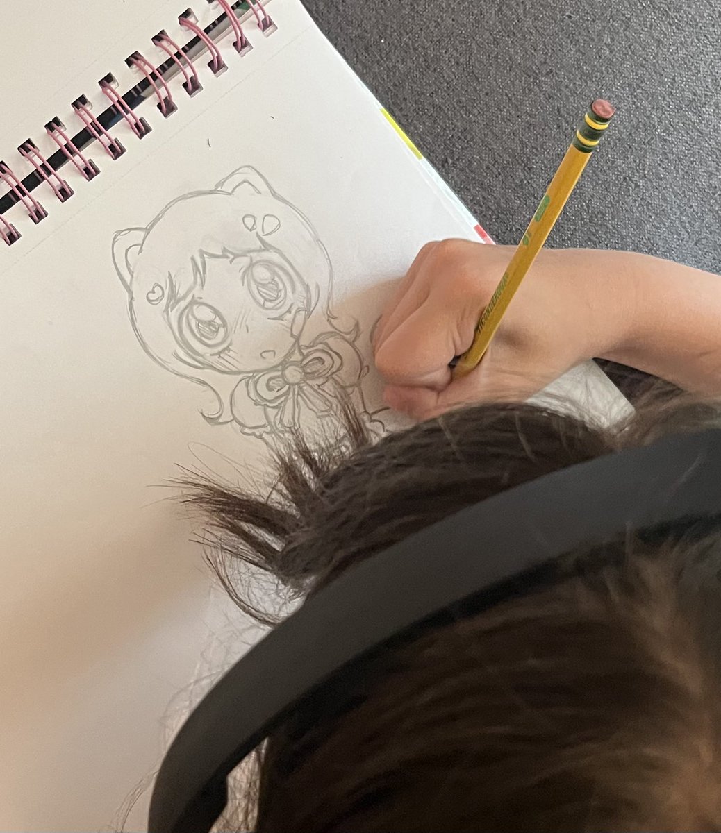 FountainCartoon's tweet photo. See, #AI bros? This is how it’s done.

(My daughter… she’s 10)

#NoToGenerativeAI https://t.co/SBaXigNbsV