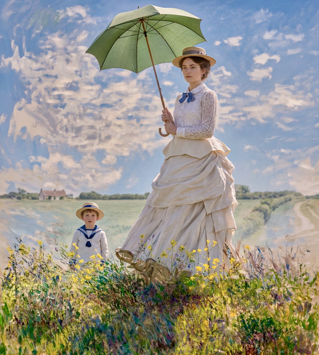 metthey's tweet photo. Madame Monet and her son - today’s AI creation #storytelling #storyinyoureyesltd #AIart️️️️️️️️️️️️️️️️️️️️️️️️️️️️️️️️️️️️️️️️️️️️️️️️️️️ #jackmetthey https://t.co/QYsNBY7u8f