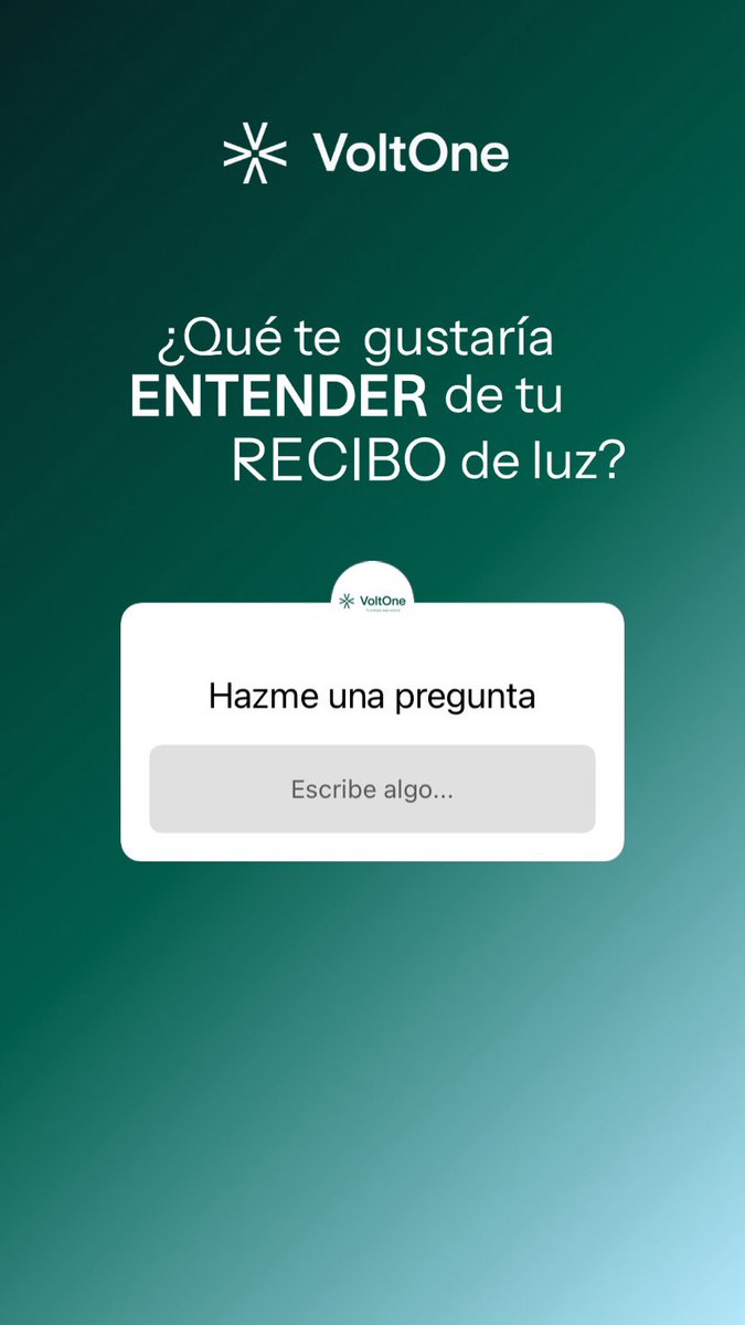 VoltOneMx's tweet photo. ¿Cuál es tu MAYOR frustración con tu recibo de luz? ¿Qué te gustaría ENTENDER de tu recibo de luz?👀 https://t.co/K34AmmfPqy