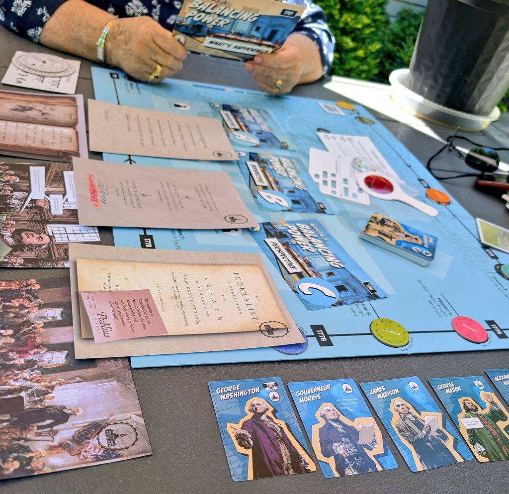 DuchessThompson's tweet photo. Played @ConstitutionCtr's Civic Quest w my family today, solving puzzles and traveling thru history together! On Memorial Day, I'm grateful for sacrifices our Founders made, and for my uncles &amp; grandfathers who served. My parents shared many of their stories during the game! 🇺🇸 https://t.co/rN0rYTbTR2