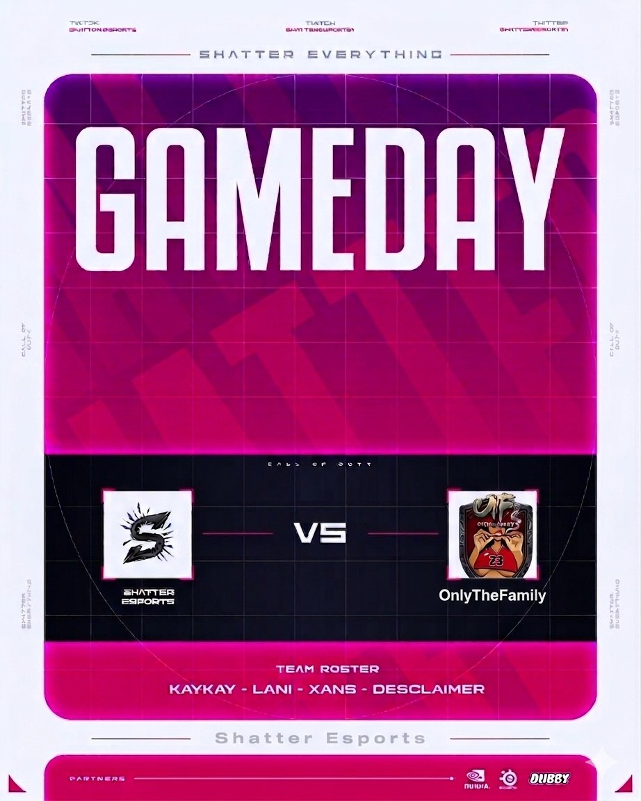 ShatterEsports1's tweet photo. Our Shatter Esports Blvcktrace squad looks to stay undefeated tonight in the @TornLeague 👀🔥

They face OnlyTheFamily at 8PM EST as the ladies look to keep that perfect record alive 💪🖤
@KayKay_324
@G59Xans
@Desclaimer_
@LaniAfk
#ShatterEsports #TornLeague #WomenInEsports https://t.co/SCGaTkYz4k