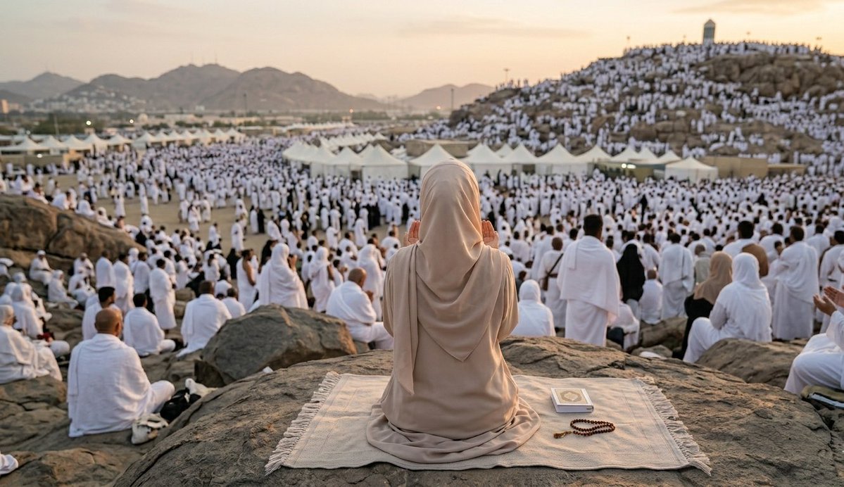 Lara1_11's tweet photo. "لَا إِلَهَ إِلَّا اللهُ وَحْدَهُ لَا شَرِيكَ لَهُ، لَهُ الْمُلْكُ وَلَهُ الْحَمْدُ، وَهُوَ عَلَى كُلِّ شَيْءٍ قَدِيرٌ" — خير الدعاء دعاء يوم عرفة.🤲❤️ https://t.co/hGjxZ7f5Lr