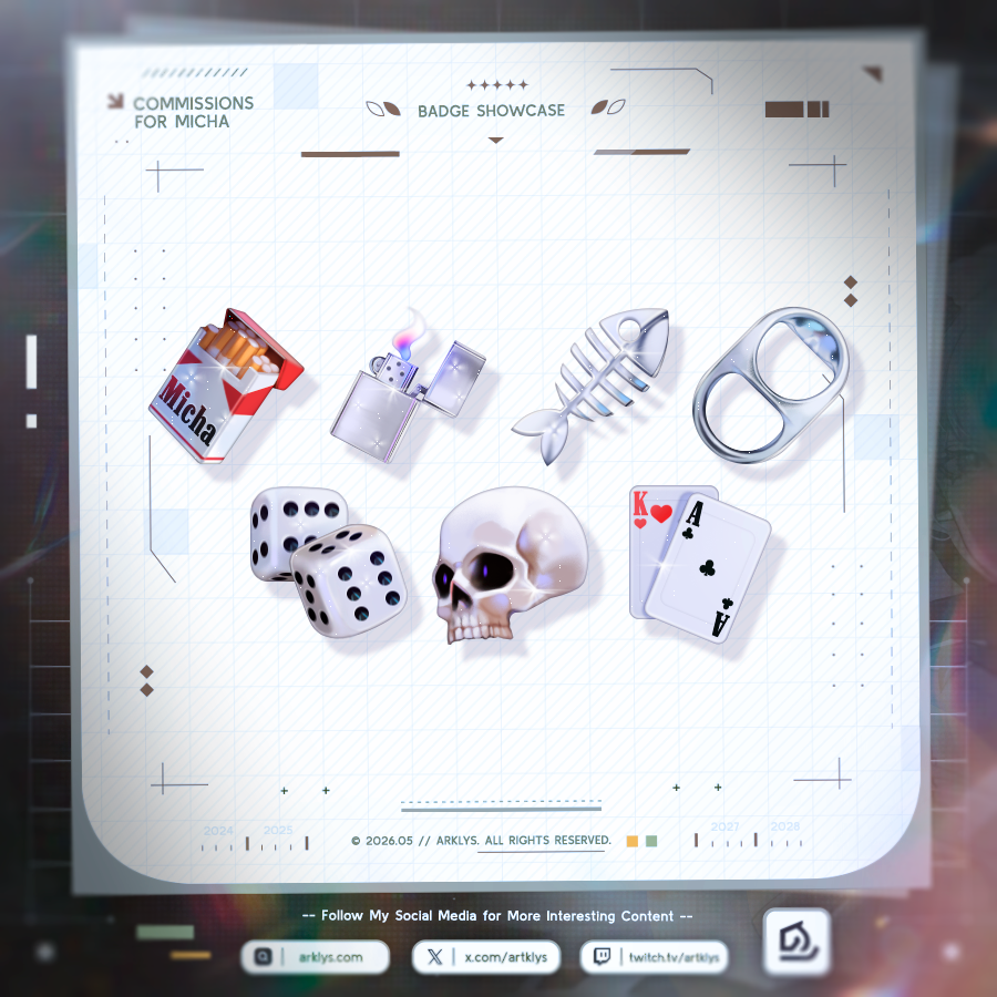arklys's tweet photo. The dice and the skull are probably my new favorite sub badges I’ve ever made aaaaaaaa ♡ https://t.co/q73JSQQZWx