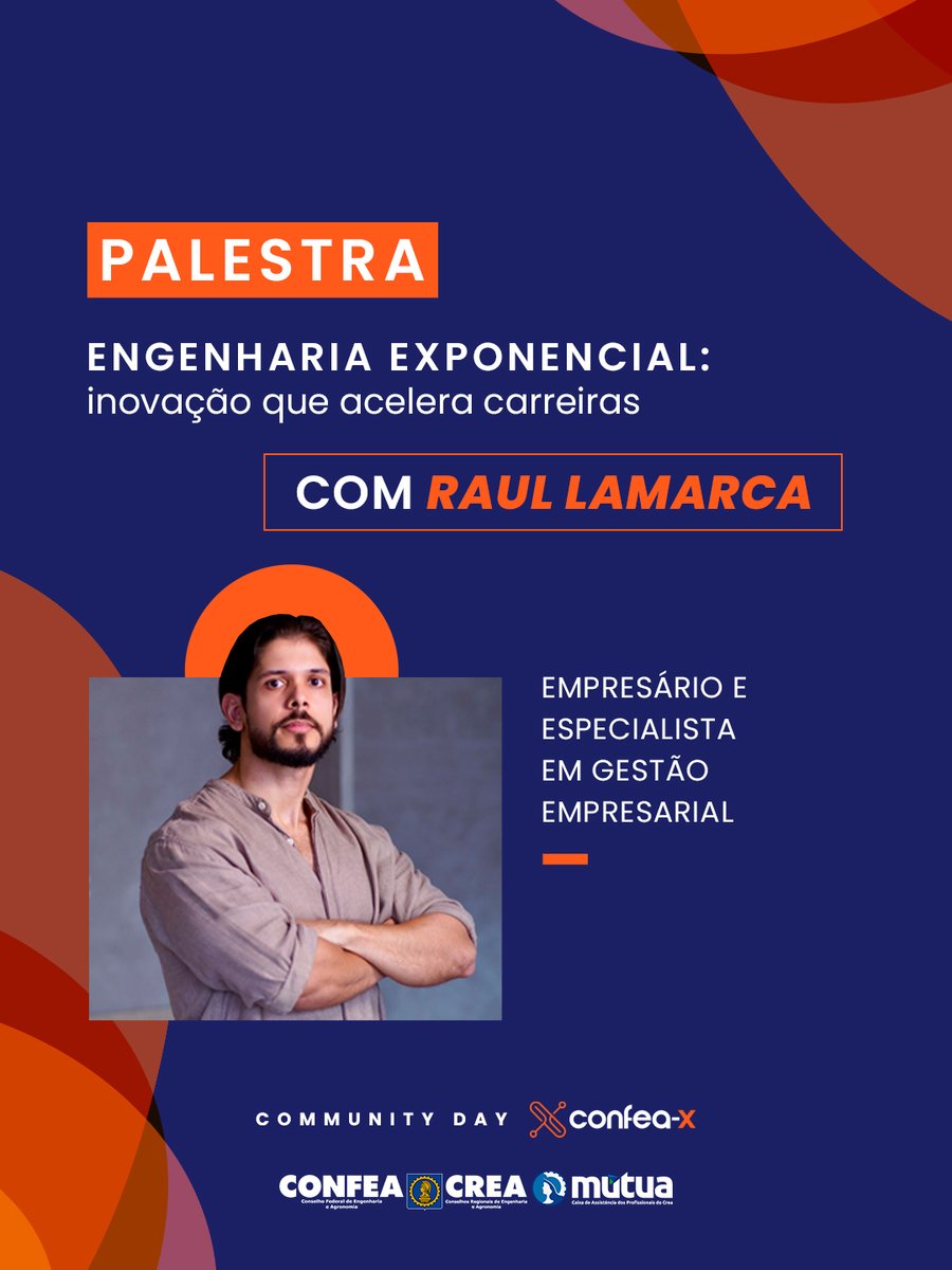 confea_'s tweet photo. 🚀 O Confea-X chega a SC com o Community Day!

Inovação, tecnologia, networking e a palestra 
“Engenharia Exponencial”, com Raul Lamarca.

📍 Florianópolis/SC | 📅 27 de maio | ⏰ 18h30

🔗 Inscrição https://t.co/QKblk2hwp0 https://t.co/Z1TMcM2dKv