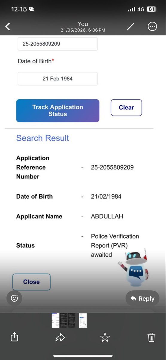 ErShoaib1's tweet photo. @IndianEmbRiyadh This status updated before three  months   No progress enquiries system plz check https://t.co/28k6DASjmb