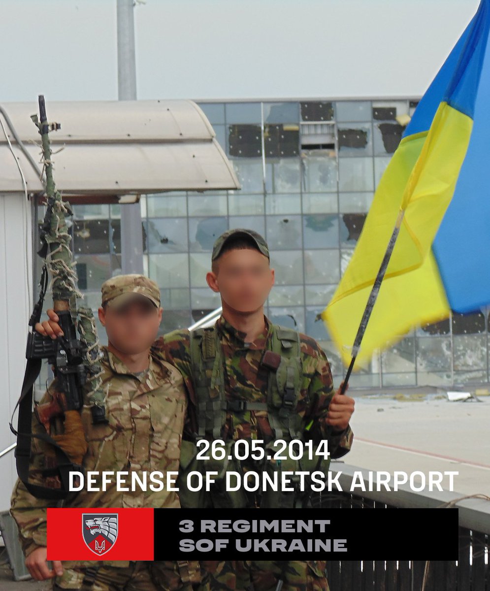 3sofua's tweet photo. May 26, 2014: The heroic 242-day defense of Donetsk Airport began!

3rd Regiment SOF Groups &amp; the 25th Brigade crushed Russian proxies who expected an easy win. 

~100 militants were eliminated; Ukraine lost zero operators.

The enemy didn't expect such audacity. 
We remember! 🇺🇦 https://t.co/hfXiI4GGxe