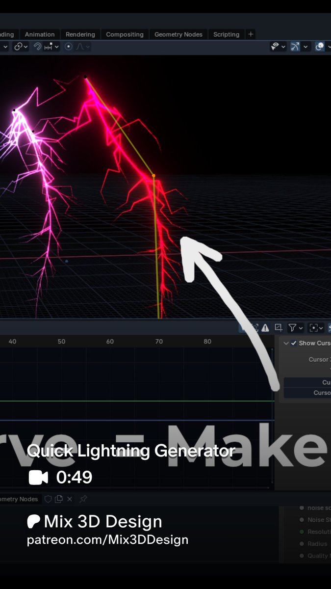 Mix3Design's tweet photo. Stylized lightning  is so easy just draw it and you're done ✔️
https://t.co/mf6V0r9T1v
#b3d #3dcg #3dart #stylizedvfx #gamevfx https://t.co/lnG1ccx2Wu