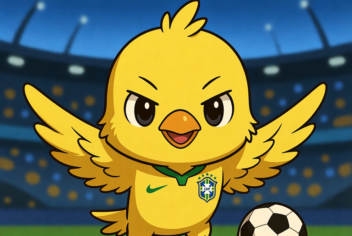 WorldCupMascott's tweet photo. Angry Canary of Brazil is live

https://t.co/EHbCeKPXrl https://t.co/269URRmpHM